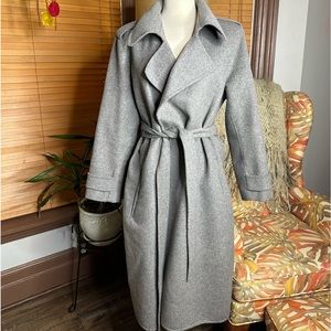 Badgley Mischa XL Grey wrap belted coat